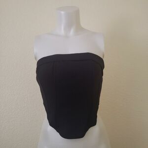 Princess Polly LUDOW STRAPLESS TOP BLACK used size 4